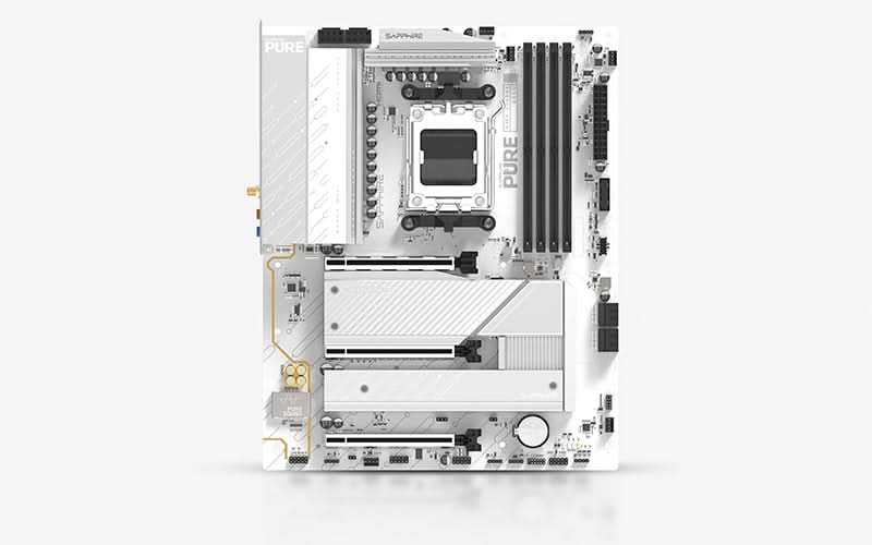 SAPPHIRE PURE B850A WIFI 7 DDR5, AM5, ATX Motherboard – TechCure India