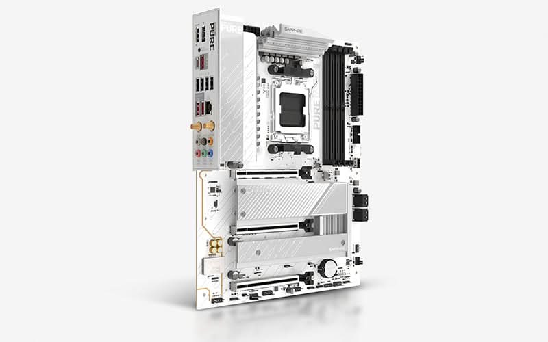 SAPPHIRE PURE B850A WIFI 7 DDR5, AM5, ATX Motherboard – TechCure India