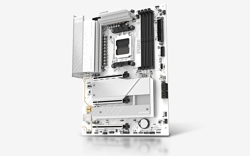 SAPPHIRE PURE B850A WIFI 7 DDR5, AM5, ATX Motherboard – TechCure India