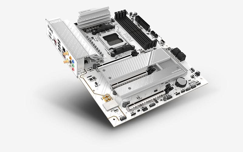 SAPPHIRE PURE B850A WIFI 7 DDR5, AM5, ATX Motherboard – TechCure India