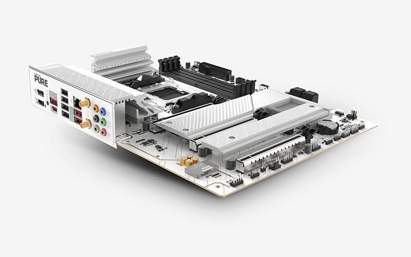 SAPPHIRE PURE B850A WIFI 7 DDR5, AM5, ATX Motherboard – TechCure India