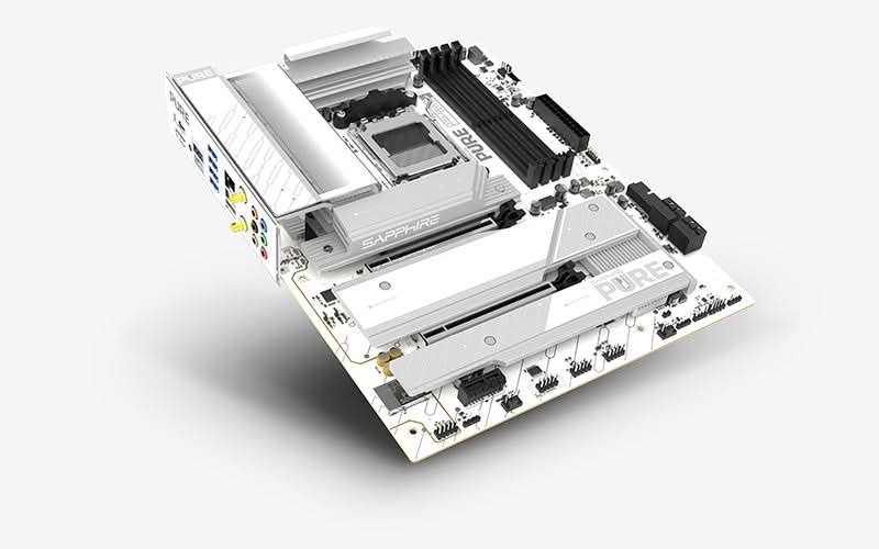 SAPPHIRE PURE X870A WIFI 7 DDR5, AM5, ATX Motherboard – TechCure India