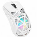 AULA SC620 Tri-Mode RGB Wireless Ergonomic Gaming Mouse ( SC620W ) ( 12000DPI / 6 Macro Buttons ) ( White ) – TechCure India