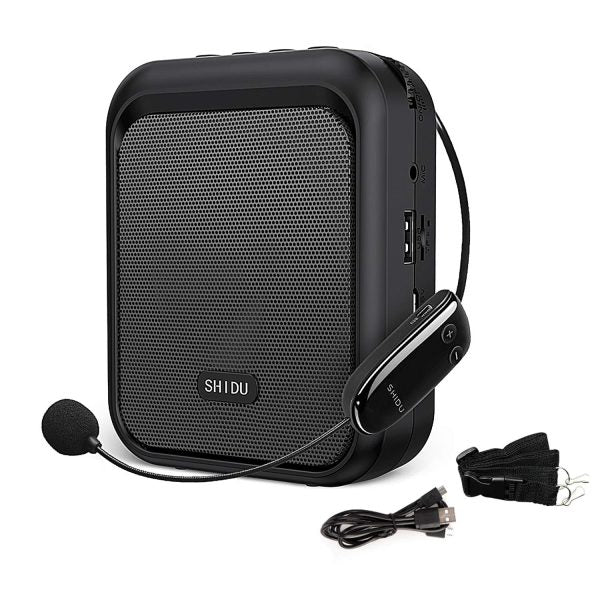 SHIDU S40 Mini Voice Amplifier Portable Bluetooth Speaker (Black) – TechCure India