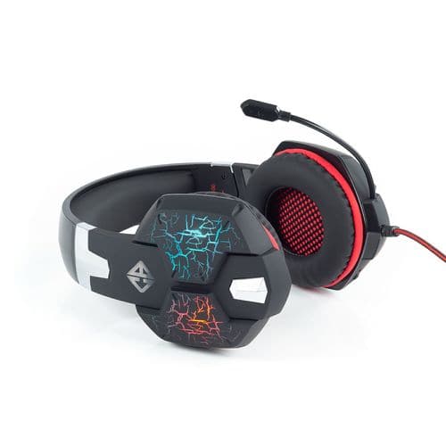 COSMIC BYTE G1500 3.5mm Wired 7.1 Surround Gaming Headphone With Mic ( Black / Red ) - 3