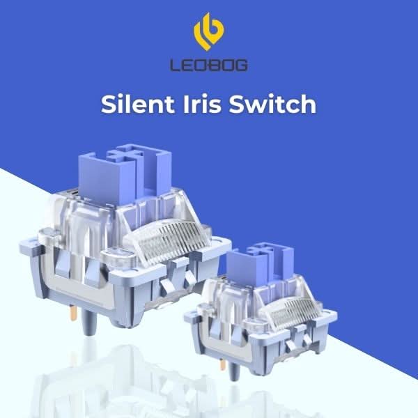 AULA LEOBOG Silent Iris Linear Switch Ultra-Smooth, Pre-Lubed, Hot-Swappable, Ideal for Custom Keyboards 100pcs (SIS100) – TechCure India
