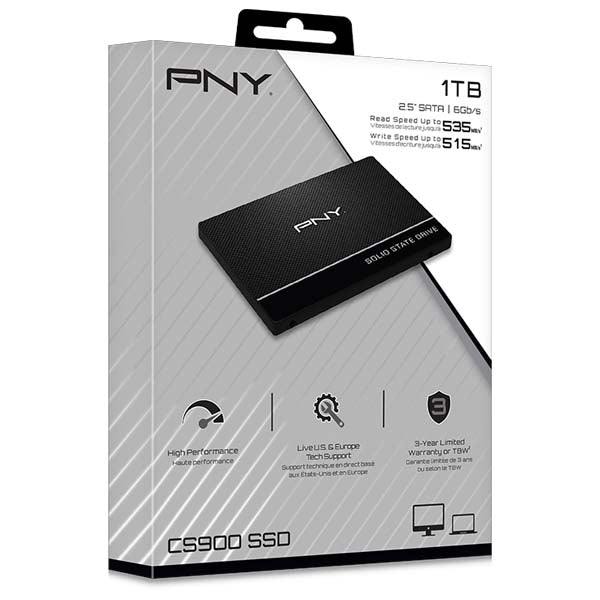 PNY CS900 1TB 2.5" SATA III Internal Solid State Drive (SSD7CS900-1TB-RB) – TechCure India