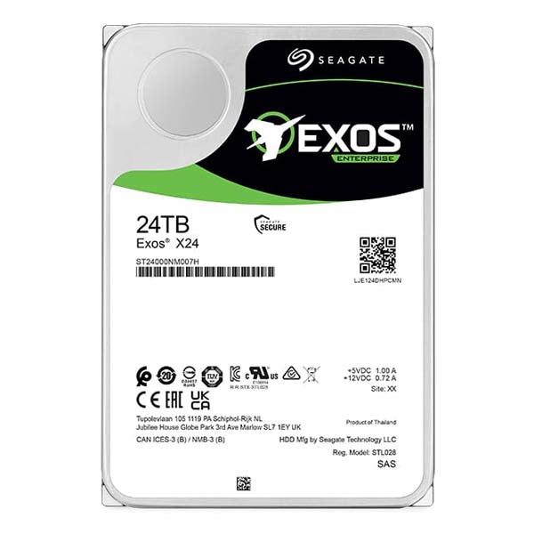 Seagate Exos X24 24TB 3.5 inch SAS Enterprise Hard Drive – TechCure India