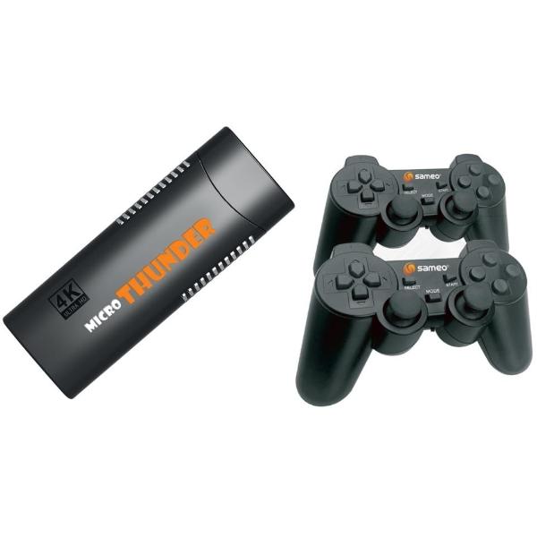 Sameo Micro Thunder HDMI Gaming Console, Game Stick, Video Game Console Built -in 40000 Games Dual Player – Support 4K Ultra HD Wireless TV Game Stick ,Video Game for Kids – TechCure India
