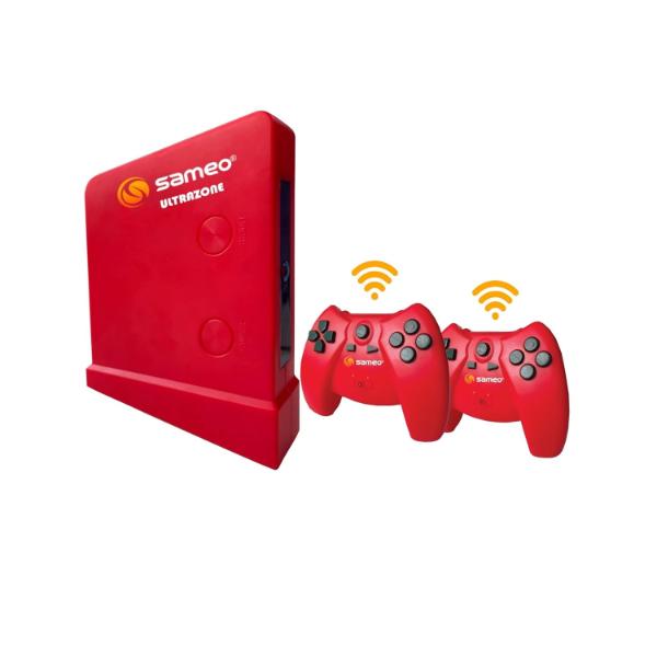Sameo ULTRAZONE Wireless 8 Bit Game Console for TV with Cordless 2 Joysticks, 362 in-Built Games, 6 Months Warranty (Red) – TechCure India