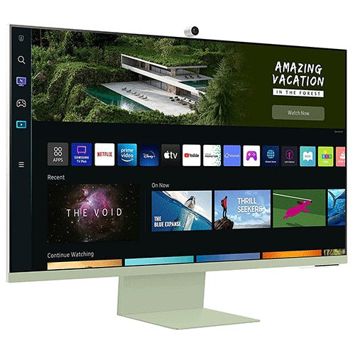 Samsung 32inch M8 UHD 4K Smart Monitor with Streaming TV and SlimFit Camera Included - Spring Green – TechCure India