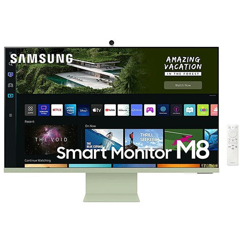 Samsung 32inch M8 UHD 4K Smart Monitor with Streaming TV and SlimFit Camera Included - Spring Green – TechCure India