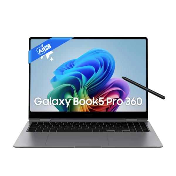 Samsung Galaxy Book5 Pro 360 NP960QHA-KG3IN Notebook Laptop (Intel Core Ultra 5/16 GB/512 GB SSD/Intel Arc Graphics/Windows 11 Home/MSOffice/Dynamic AMOLED 2X), 40.64 cm - 16 inch, Grey – TechCure India