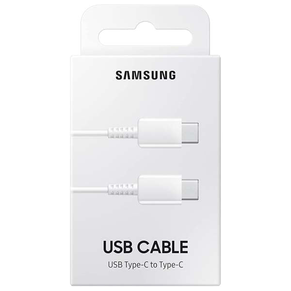 Samsung Original Type C to Type C 3.28 Feet Cable (White) – TechCure India