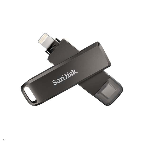 SanDisk iXpand 256GB Flash Drive Luxe - ( Type C + Lightning ) – TechCure India