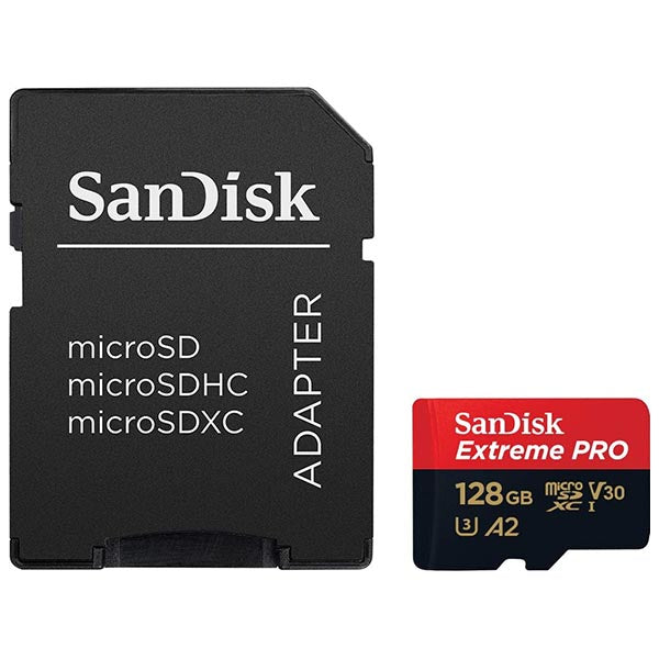 SanDisk Extreme Pro 128GB microSDXC UHS-I Memory Card With Adapter – TechCure India