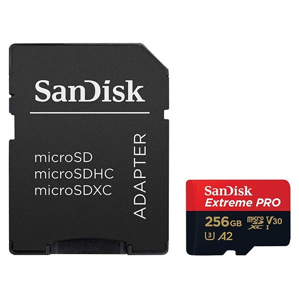 SanDisk Extreme Pro 256GB microSDXC UHS-I Memory Card With Adapter – TechCure India