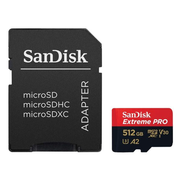 SanDisk Extreme Pro 512GB microSDXC UHS-I Memory Card With Adapter – TechCure India