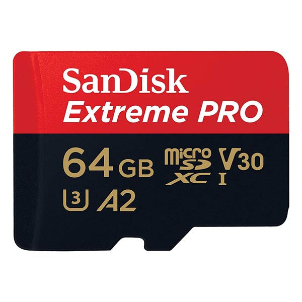 SanDisk Extreme Pro 64GB microSDXC UHS-I Memory Card With Adapter – TechCure India