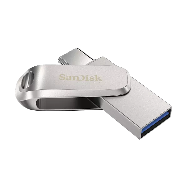 SanDisk Ultra Dual Drive Luxe 256GB USB Type C Flash Drive (Silver) – TechCure India