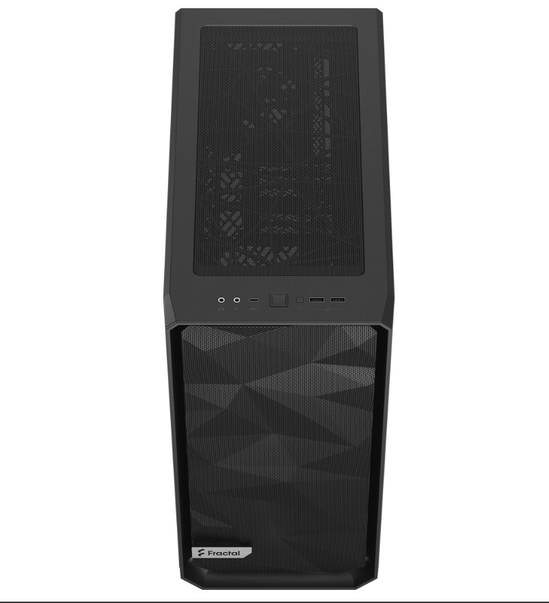 FRACTAL DESIGN Meshify 2 Compact Dark Tint ATX Mid Tower Cabinet (Black) - 6