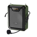 Shidu M808 - Wired Portable Voice Amplifier with LED Display and Speaker (Green) – TechCure India