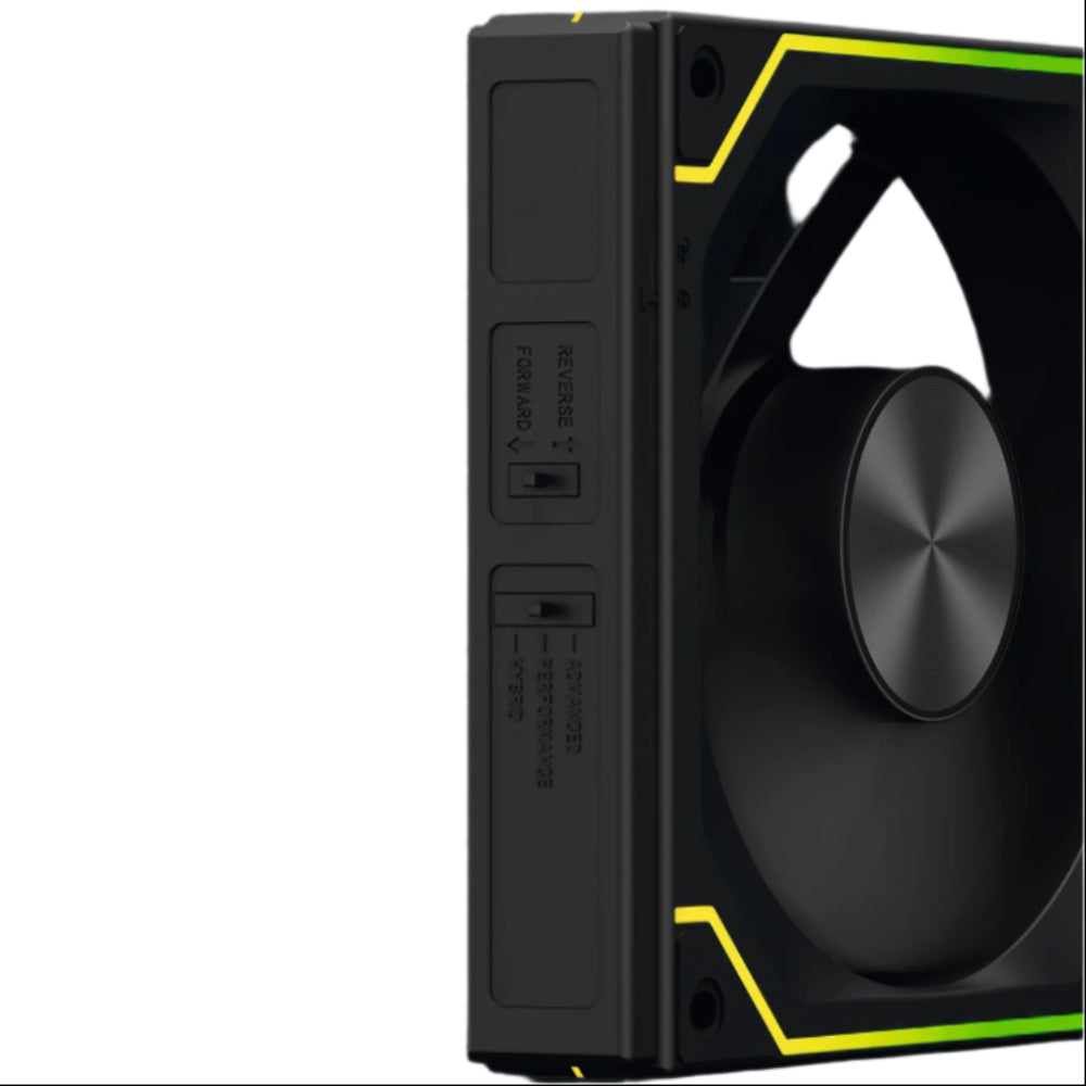 ANT ESPORTS ShiftFlow 120MM Wired ARGB Cabinet Fan ( Black ) ( Triple Pack ) - 3