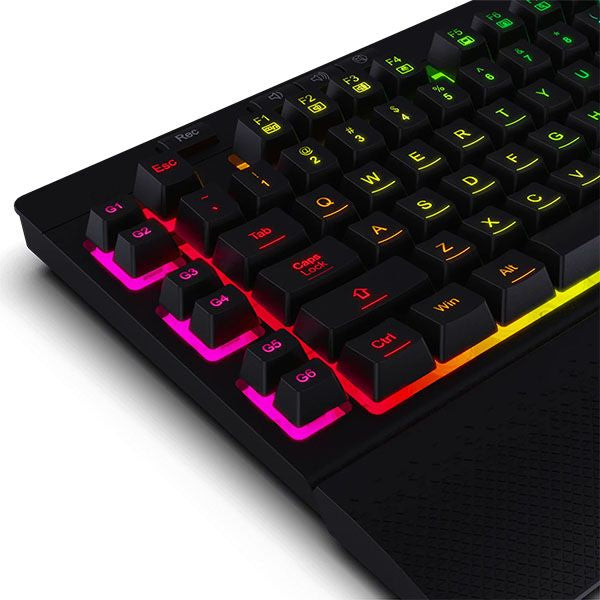 Redragon Shiva K512 Black RGB Backlit Membrane Wired Gaming Keyboard – TechCure India