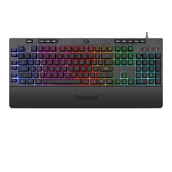 Redragon Shiva K512 Black RGB Backlit Membrane Wired Gaming Keyboard – TechCure India