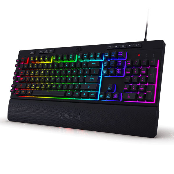 Redragon Shiva K512 Black RGB Backlit Membrane Wired Gaming Keyboard – TechCure India