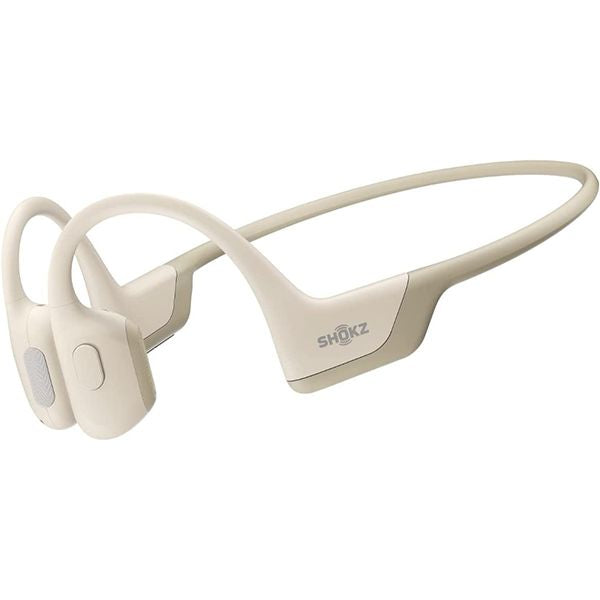 Shokz OpenRun Pro Premium Bone Conduction Open-Ear Bluetooth Sport Headphones (Beige) – TechCure India
