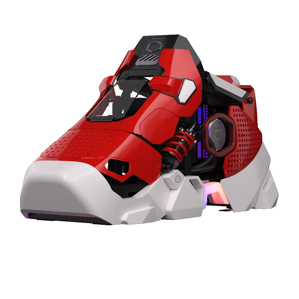 COOLER MASTER Sneaker X ITX Mini Tower Cabinet ( Red ) – TechCure India