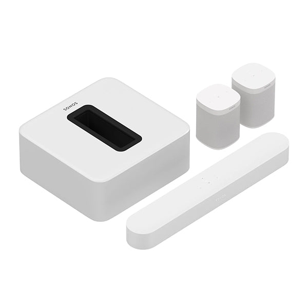 Sonos 5.1 Surround Set – Sonos Beam, Sub & 2 One SL - White – TechCure India
