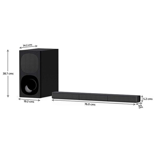 Sony HT-S20R Real 5.1ch Dolby Digital Sound bar for TV with subwoofer and Compact Rear Speakers – TechCure India