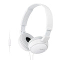 Sony MDR-ZX110AP On-Ear Stereo Headphones with Mic - White – TechCure India