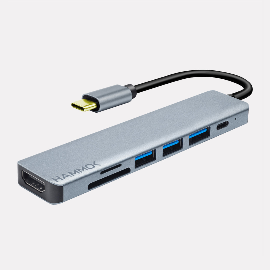 Hammok Sparkle 7-in-1 USB-C Hub with 4K HDMI & SD/TF