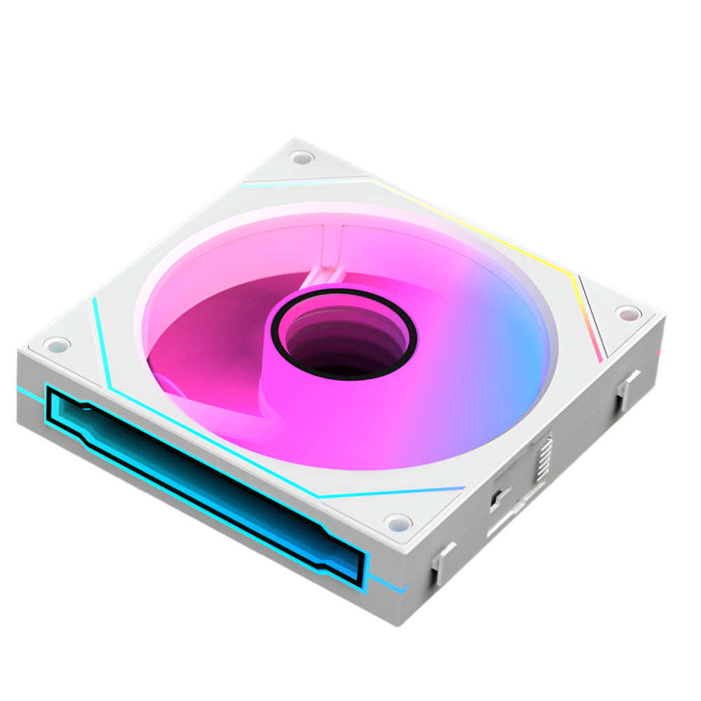 ANT ESPORTS Stackerflow 120mm ARGB Cabinet Fan ( White ) ( Triple Pack ) - 2