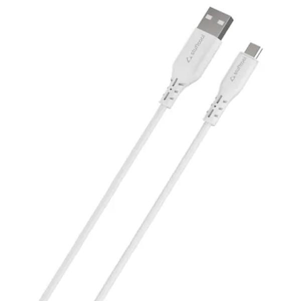 Stuffcool Celer M 2.4 Amp 1 Metre Micro USB Cable, White – TechCure India