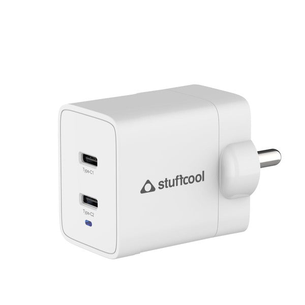 Stuffcool Neo 47W Dual Type C GaN Charger – TechCure India