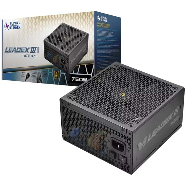 Super Flower LEADEX III GOLD UP ATX 3.1 750W Cybenetics Platinum Certified Gold SMPS Power Supply – TechCure India