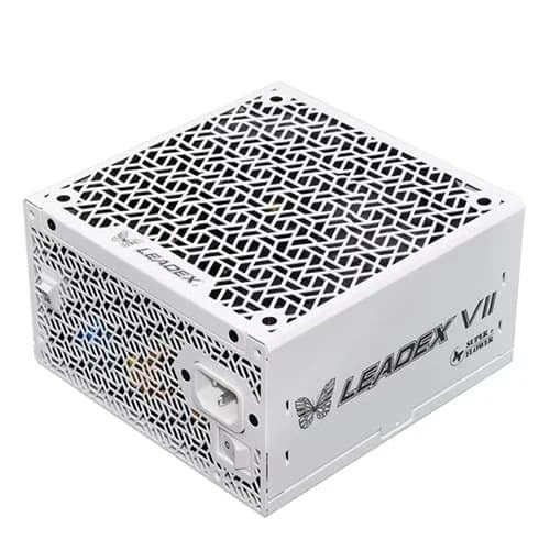Super Flower Leadex VII XP 1000W 80+ Platinum, Cybenetics Platinum, Full Modular, ATX 3.1, W/12V-2 * 6 Cable (2x8pin - 16pin Native Cables), Power Supply, FDB Fan, SF-1000F14XP, White – TechCure India