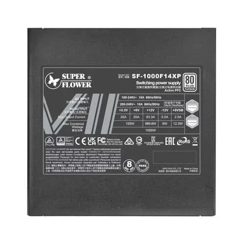 Super Flower Leadex VII 1000W Platinum Pro ATX 3.1 Modular SMPS – TechCure India