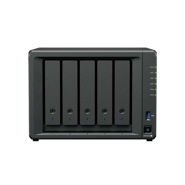 Synology DiskStation DS1525+ 5 Bay Network Attached Storage Enclosure (Black) – TechCure India