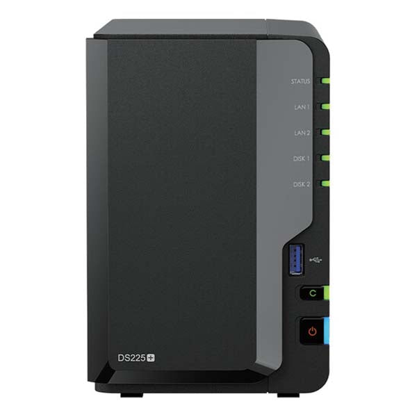 Synology DiskStation DS225+ 2-Bay Upto 40TB Storage Support NAS Enclosure – TechCure India
