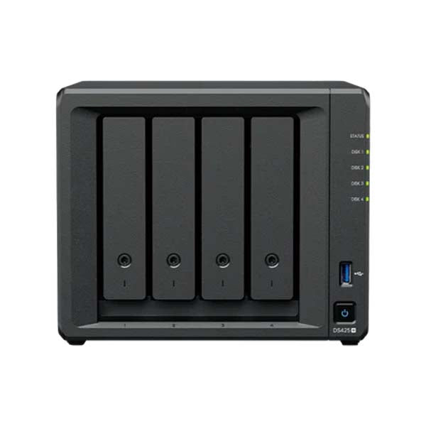 Synology DiskStation DS425+ Compact 4 Bay Network Attached Storage Enclosure (Black) – TechCure India