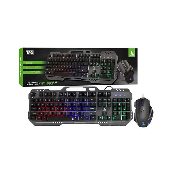 TAG GAMERZ Avenger 2.0 RGB Gaming Keyboard and Mouse Combo Set – TechCure India