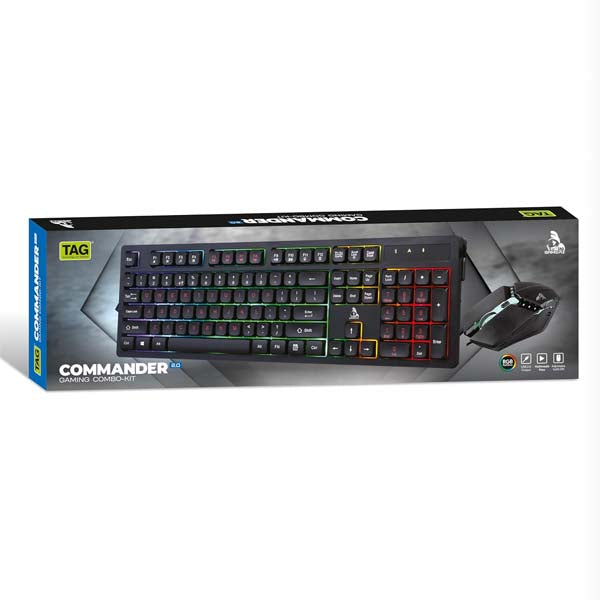 TAG Gamerz Commander 2.0 RGB Gaming USB Keyboard and Mouse Combo – TechCure India
