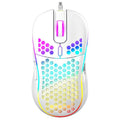TAG Gamerz Fusion RGB Gaming Mouse White USB Wired, Honeycomb Design, 4800 DPI Optical Sensor, 6 Buttons, 3 Million Clicks, 7 RGB Lighting Effects, 1.5m Braided Cable, for Windows Mac Linux PC Laptop – TechCure India