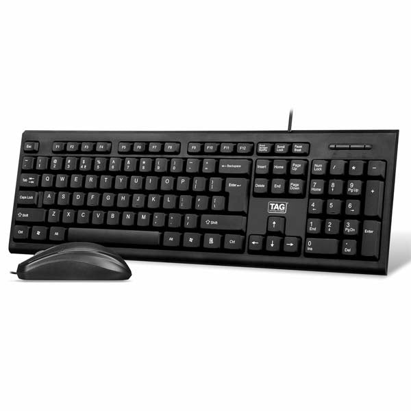 TAG Gamerz KBM100 USB Wired Keyboard and Mouse Combo Set – TechCure India
