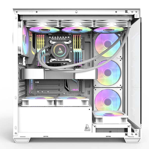 TAG Gamerz Luminor RGB ATX Mid-Tower Cabinet (White) – TechCure India